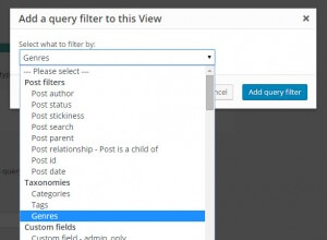 Filter Posts - Add Taxonomy Filter