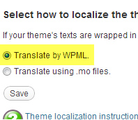 Contenido multilingüe -  panel administrador