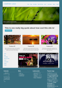 Content displayed with a Layout