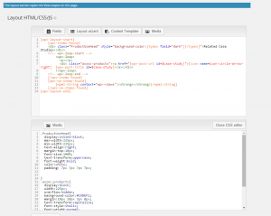 The ProductCaseStudies view shows Related Case Studies for a chosen product in the Layout HTML section (3/3).