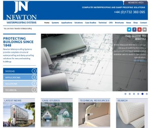 How the John Newton Ltd. Waterproofing Systems site was built