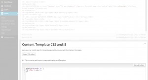 Show Details Content Template, js section. Here’s where you add your js plugin to your Content Template.
