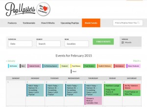 Search the event calendar