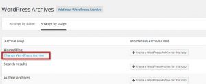 Change WordPress Archive