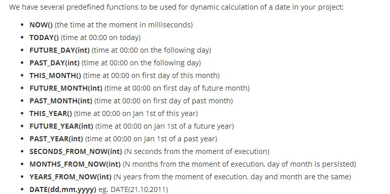 Date functions