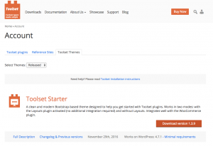 Where to download Toolset Starter