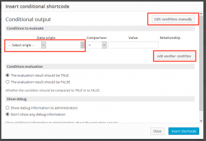 Inserting conditional output to a View