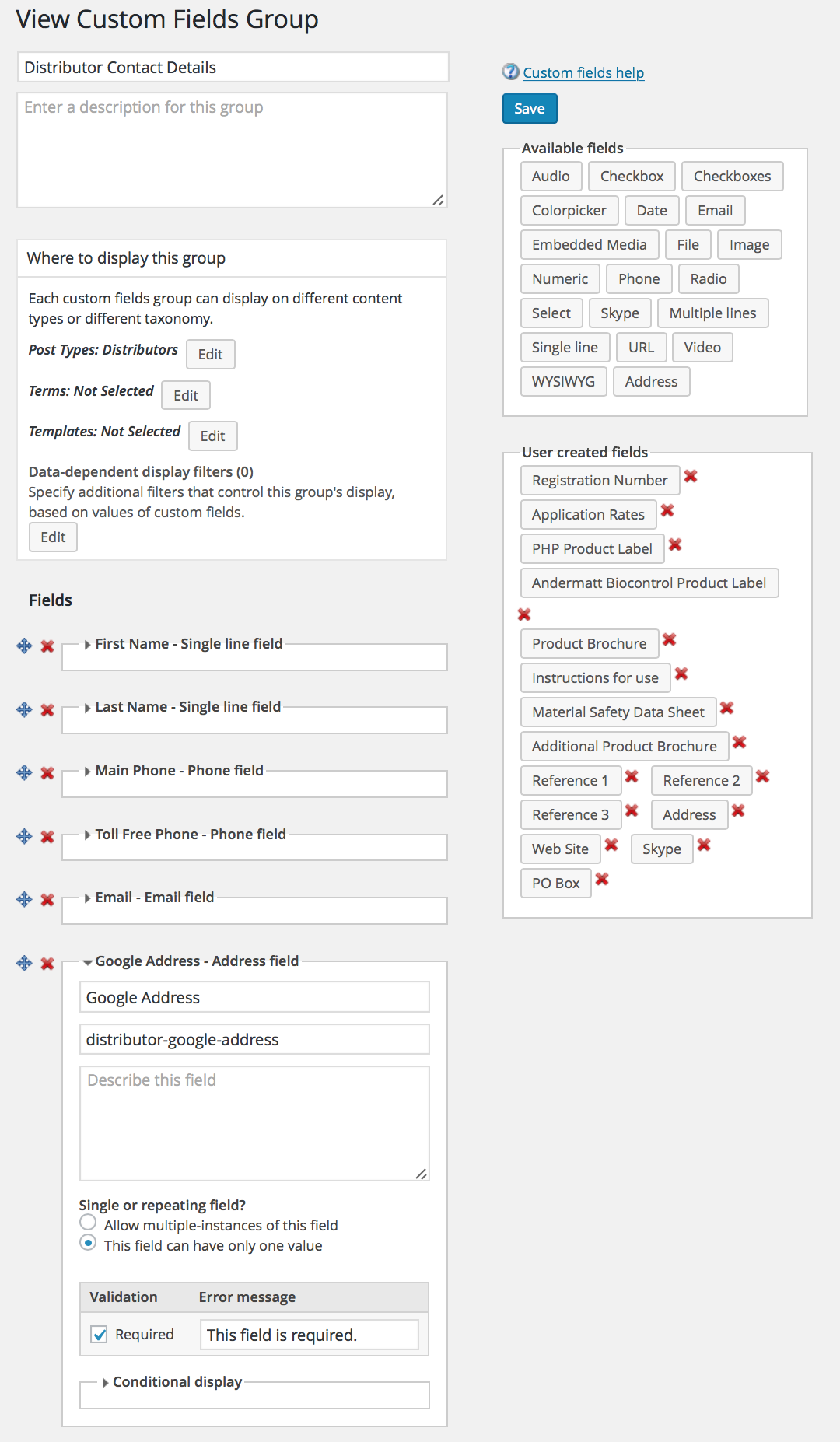 Google Maps Marker not rendering Toolset