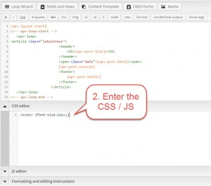 Edit the CSS or Javascipt
