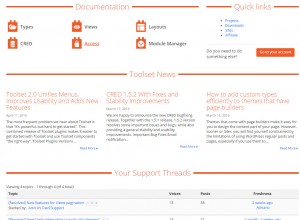 New Toolset homepage for logged-in clients