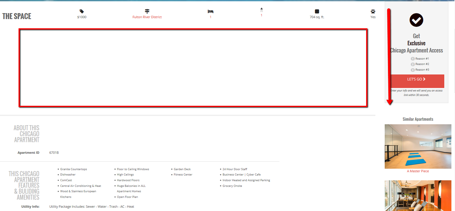 display sidebar with same height Toolset