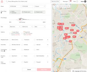 Fine-grained parametric search in Airbnb