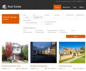 Custom search for houses