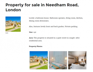 Property photos gallery displayed using a repeating image field