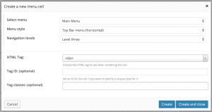 Menu Cell Backend