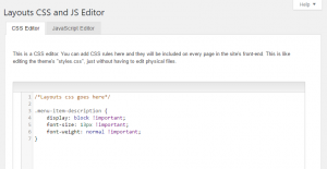 Custom CSS styling added on the dedicated Toolset admin page