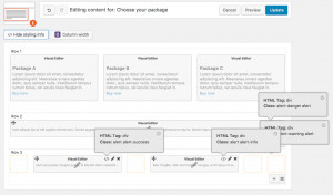 Bootstrap classes applied on the cell level