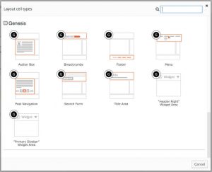 Layouts cells for Genesis theme