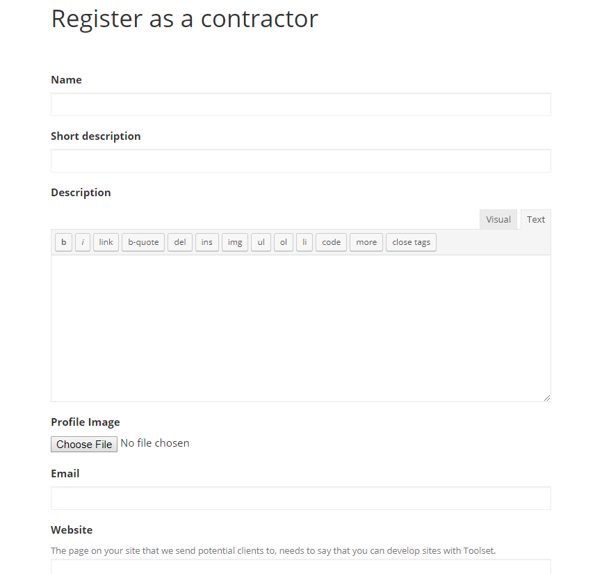 Building Web Apps using Toolset - Toolset