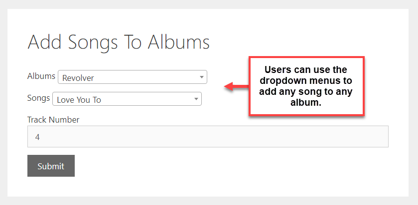 An example of a Toolset Relationship Form that connects related posts