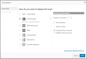 Loop Wizard allows you to easily design how posts are listed