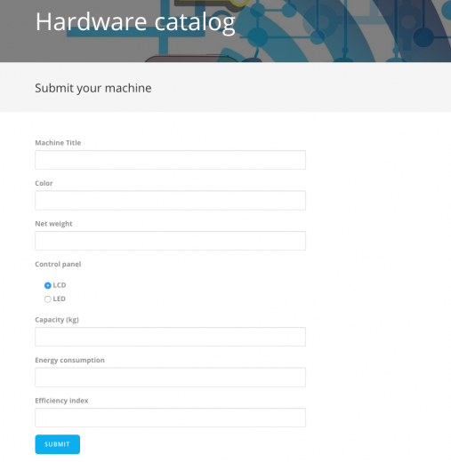 Front-end form