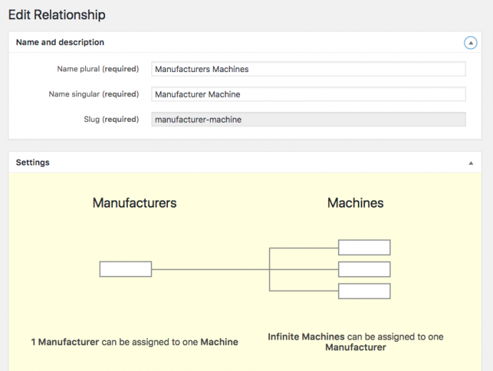 One-to-many relationship between two custom post types