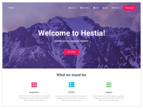 Hestia is one of the most popular themes