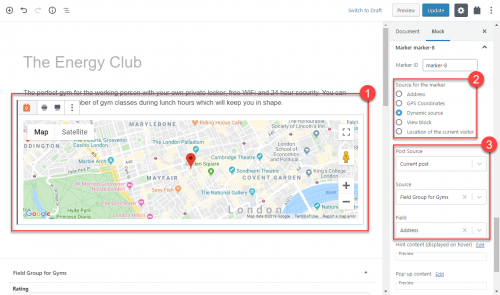 Use a Dynamic source for map markers