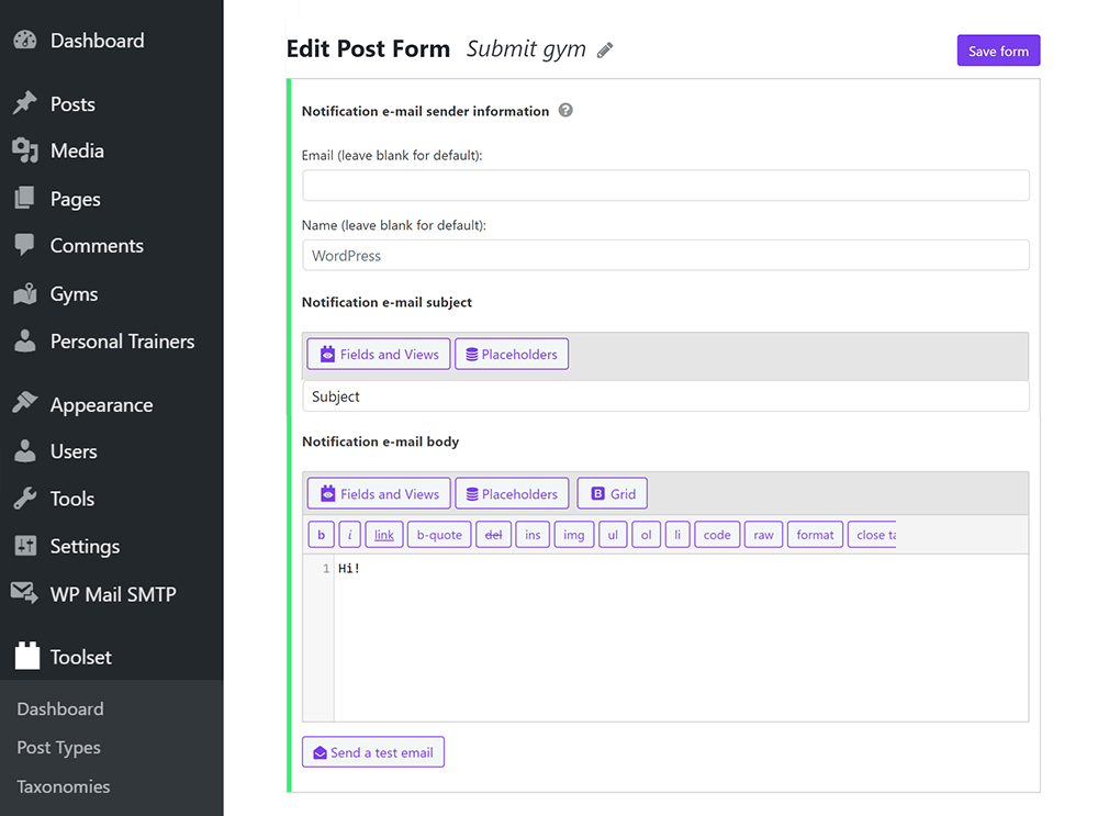 Toolset Forms - Forms for User-Generated Content in WordPress