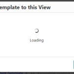 Toolset error as normal Admin - Assign a Content Template to this View button.PNG